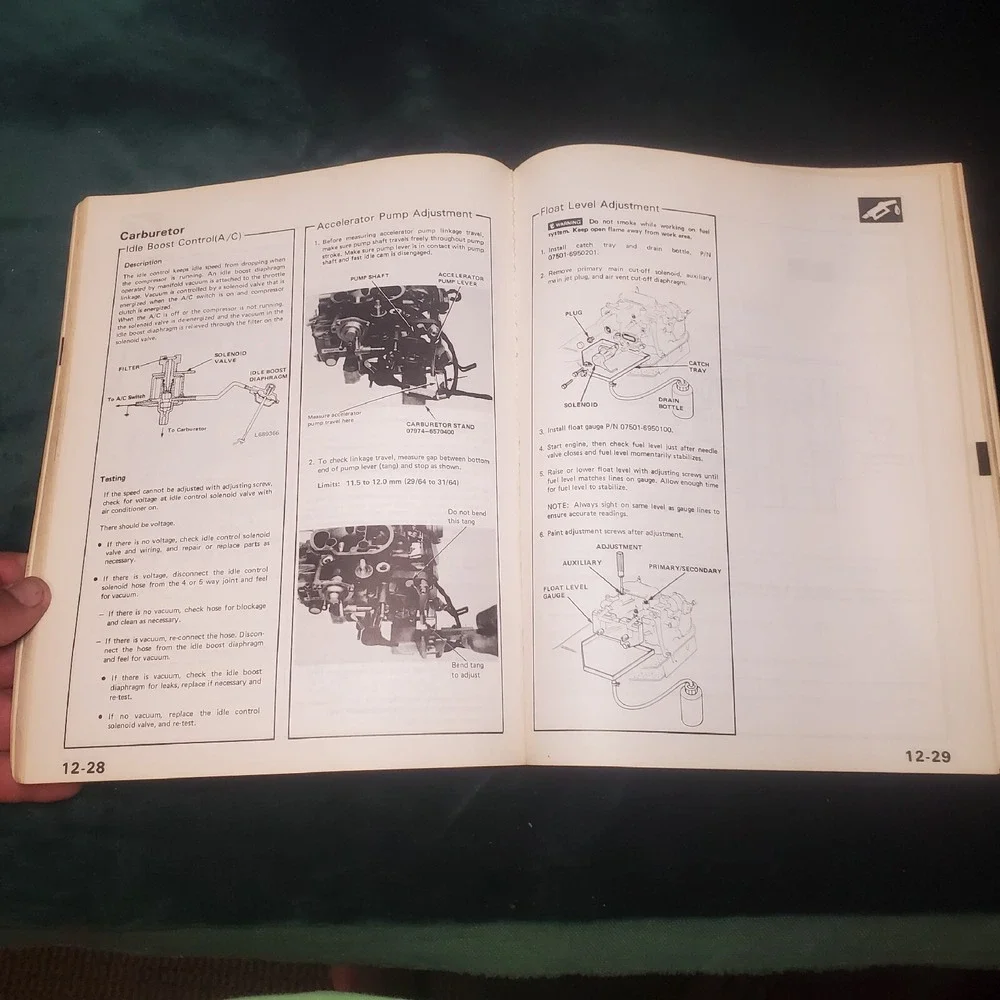 1981 Honda Prelude OEM Service Manual 6169202 Honda Motor Co.‎ Printed In Japan